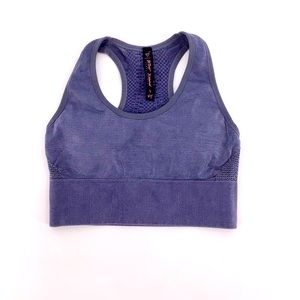 Betsy Johnson Performance Sports Bra Blue Size S